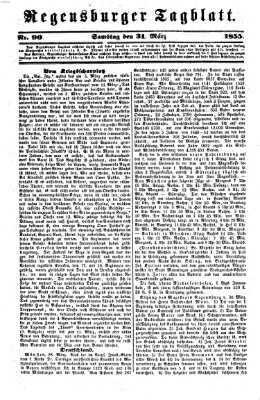 Regensburger Tagblatt Samstag 31. März 1855
