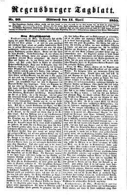 Regensburger Tagblatt Mittwoch 11. April 1855