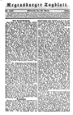 Regensburger Tagblatt Mittwoch 18. April 1855