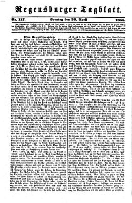 Regensburger Tagblatt Sonntag 29. April 1855