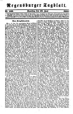 Regensburger Tagblatt Samstag 16. Juni 1855