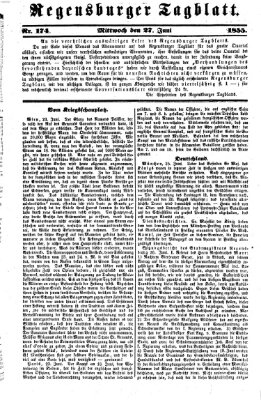 Regensburger Tagblatt Mittwoch 27. Juni 1855