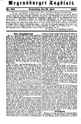 Regensburger Tagblatt Donnerstag 28. Juni 1855