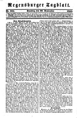 Regensburger Tagblatt Samstag 22. September 1855