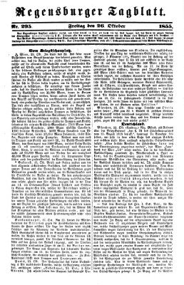 Regensburger Tagblatt Freitag 26. Oktober 1855