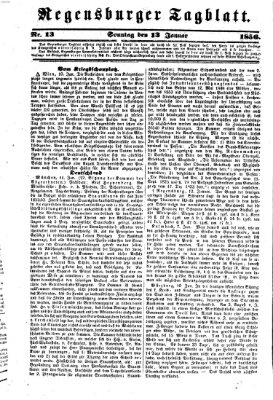 Regensburger Tagblatt Sonntag 13. Januar 1856