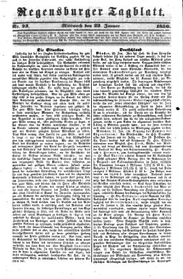 Regensburger Tagblatt Mittwoch 23. Januar 1856