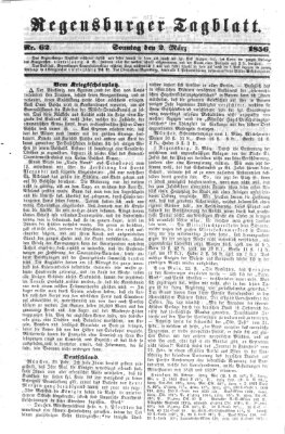 Regensburger Tagblatt Sonntag 2. März 1856