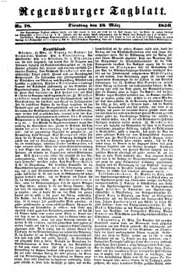 Regensburger Tagblatt Dienstag 18. März 1856