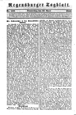 Regensburger Tagblatt Donnerstag 17. April 1856