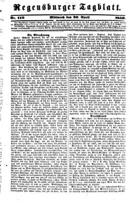 Regensburger Tagblatt Mittwoch 30. April 1856