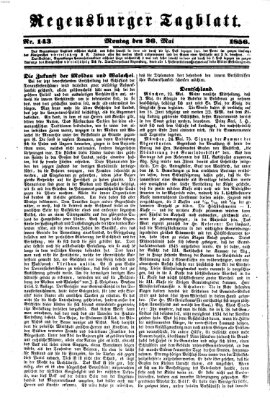 Regensburger Tagblatt Montag 26. Mai 1856