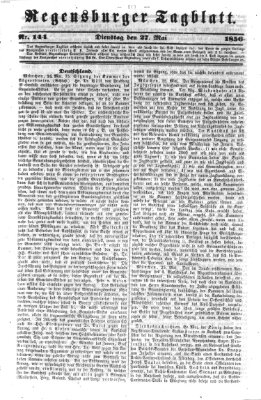 Regensburger Tagblatt Dienstag 27. Mai 1856