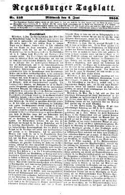 Regensburger Tagblatt Mittwoch 4. Juni 1856