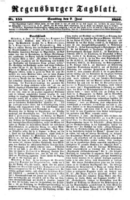 Regensburger Tagblatt Samstag 7. Juni 1856