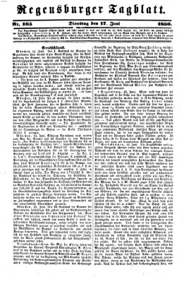 Regensburger Tagblatt Dienstag 17. Juni 1856