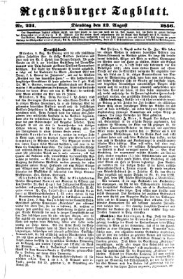 Regensburger Tagblatt Dienstag 12. August 1856