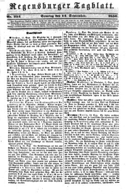 Regensburger Tagblatt Sonntag 14. September 1856