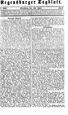 Regensburger Tagblatt Dienstag 16. Juni 1857