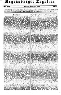 Regensburger Tagblatt Freitag 19. Juni 1857