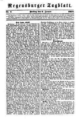 Regensburger Tagblatt Freitag 8. Januar 1858