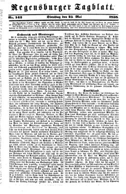 Regensburger Tagblatt Dienstag 25. Mai 1858