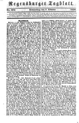 Regensburger Tagblatt Donnerstag 7. Oktober 1858