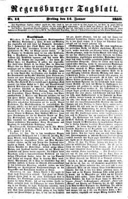 Regensburger Tagblatt Freitag 14. Januar 1859