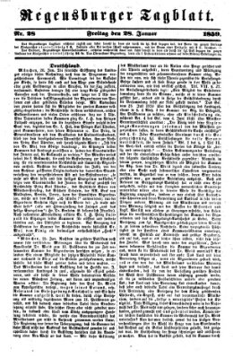 Regensburger Tagblatt Freitag 28. Januar 1859