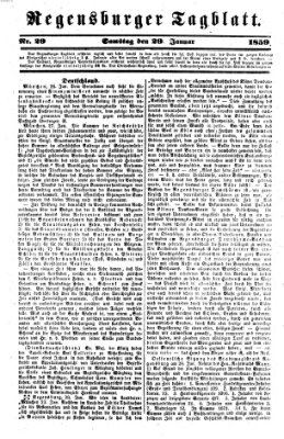 Regensburger Tagblatt Samstag 29. Januar 1859
