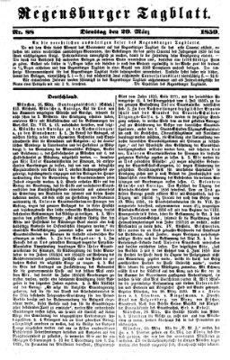 Regensburger Tagblatt Dienstag 29. März 1859
