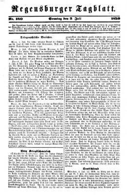 Regensburger Tagblatt Sonntag 3. Juli 1859
