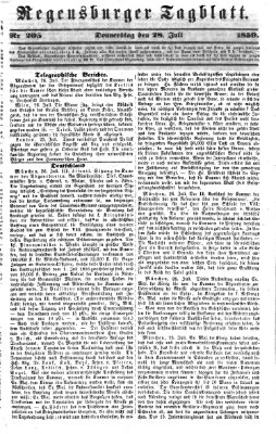 Regensburger Tagblatt Donnerstag 28. Juli 1859