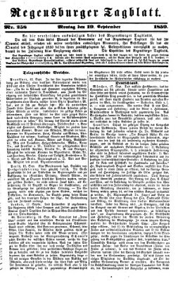 Regensburger Tagblatt Montag 19. September 1859