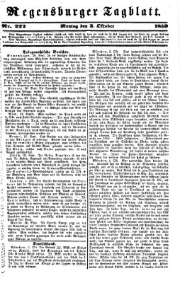 Regensburger Tagblatt Montag 3. Oktober 1859