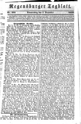 Regensburger Tagblatt Donnerstag 1. Dezember 1859