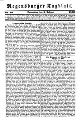 Regensburger Tagblatt Donnerstag 9. Februar 1860
