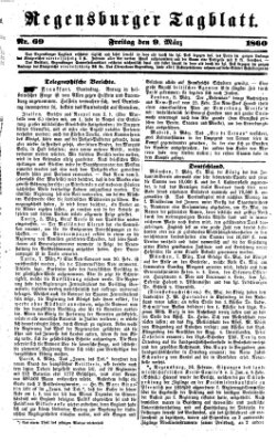 Regensburger Tagblatt Freitag 9. März 1860