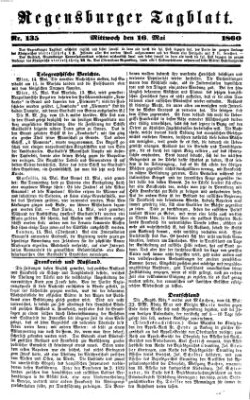 Regensburger Tagblatt Mittwoch 16. Mai 1860