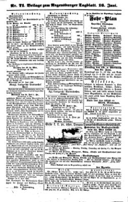 Regensburger Tagblatt Donnerstag 16. Juni 1859