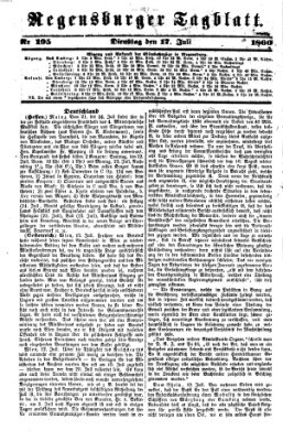 Regensburger Tagblatt Dienstag 17. Juli 1860