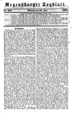 Regensburger Tagblatt Montag 23. Juli 1860
