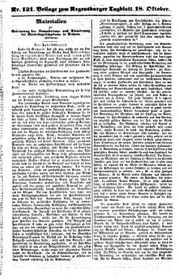 Regensburger Tagblatt Donnerstag 18. Oktober 1860