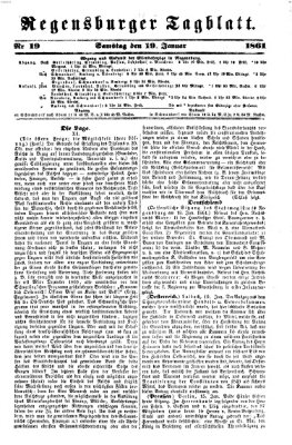 Regensburger Tagblatt Samstag 19. Januar 1861