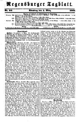 Regensburger Tagblatt Dienstag 5. März 1861
