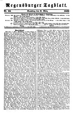 Regensburger Tagblatt Samstag 9. März 1861