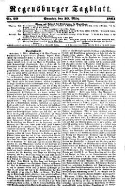 Regensburger Tagblatt Sonntag 10. März 1861