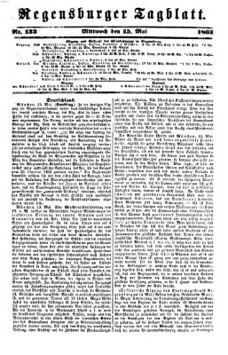 Regensburger Tagblatt Mittwoch 15. Mai 1861