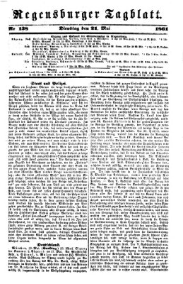 Regensburger Tagblatt Dienstag 21. Mai 1861