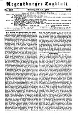 Regensburger Tagblatt Sonntag 16. Juni 1861